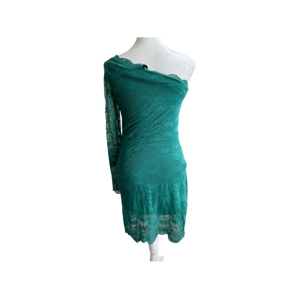 Gianni Bini off the shoulder green dress S - Picture 3 of 6